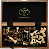 Dal Rossi: 12" Walnut Folding Chess Set