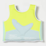 Sunnylife: Salty the Shark Swim Vest 3-6 Years - Aqua Neon Yellow