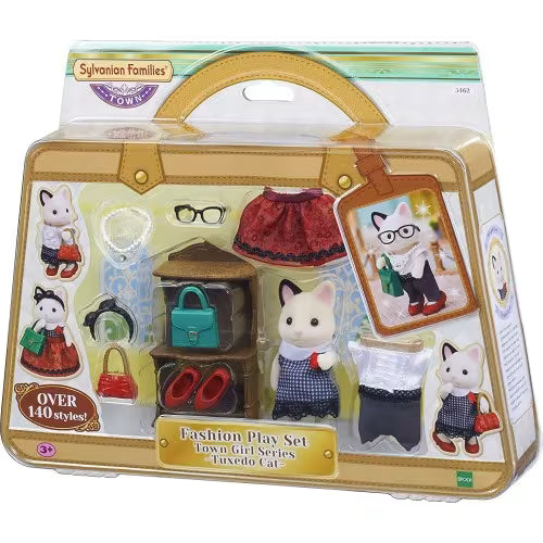 Sylvanian Families: Fashion Play Set Town Girl Series - Tuxedo Cat