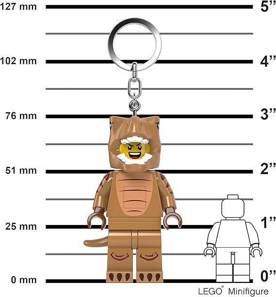 LEGO® Minifigurines™ Keychain Light T-Rex Costume Fan