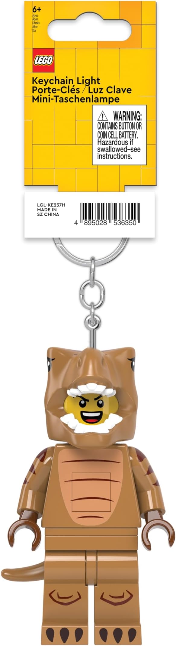 LEGO® Minifigurines™ Keychain Light T-Rex Costume Fan