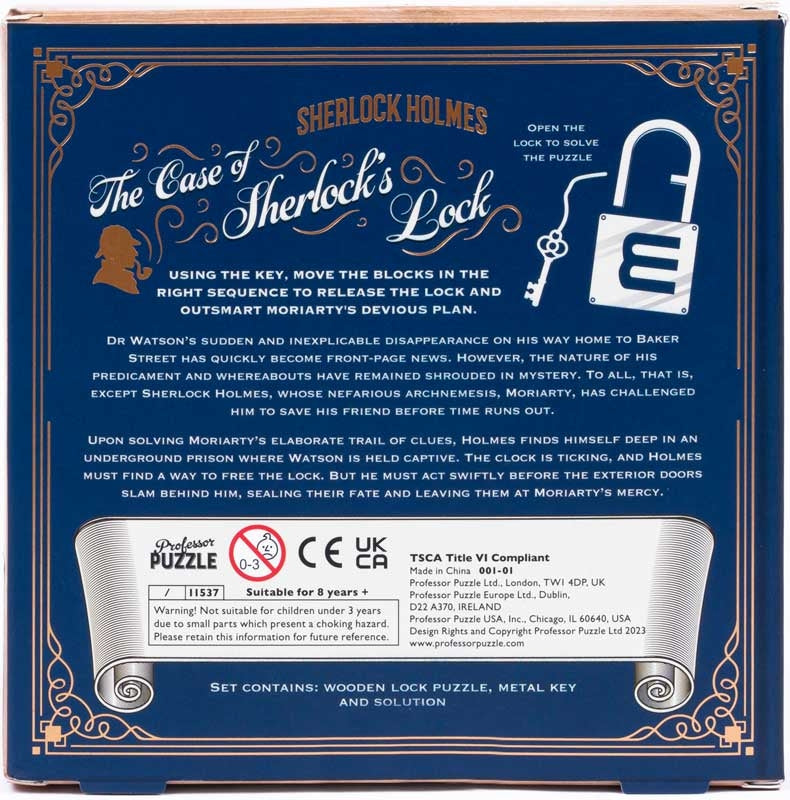 Professor Puzzle: The Case of the Sherlock's Lock Brain Teaser