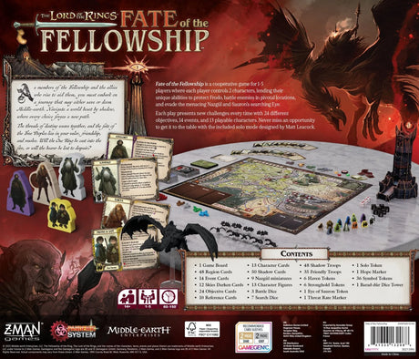 The Lord of the Rings Fate of the Fellowship - A Pandemic System Game