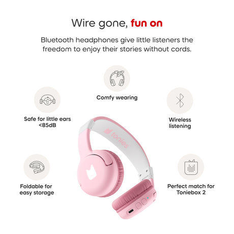 tonies: Bluetooth Headphones - Cloud Pink