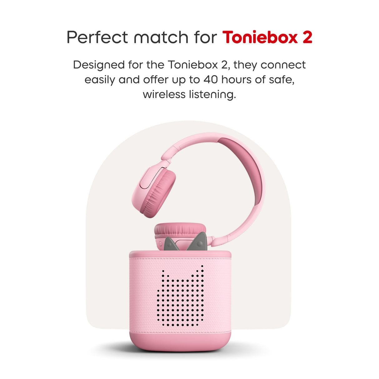 tonies: Bluetooth Headphones - Cloud Pink