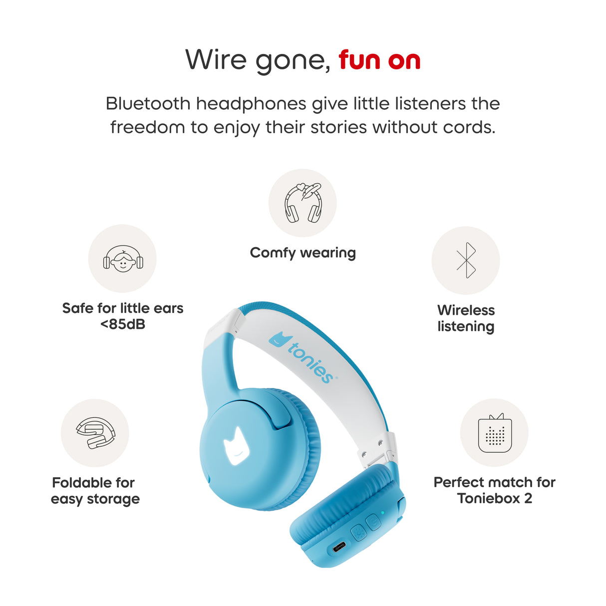 tonies: Bluetooth Headphones - Sky Blue