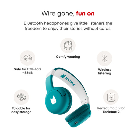 tonies: Bluetooth Headphones - Tropical Teal