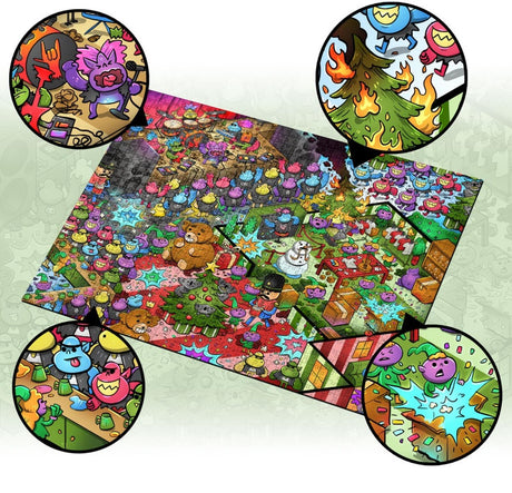 Vizzles Christmas Chaos 1000pc Jigsaw Puzzle