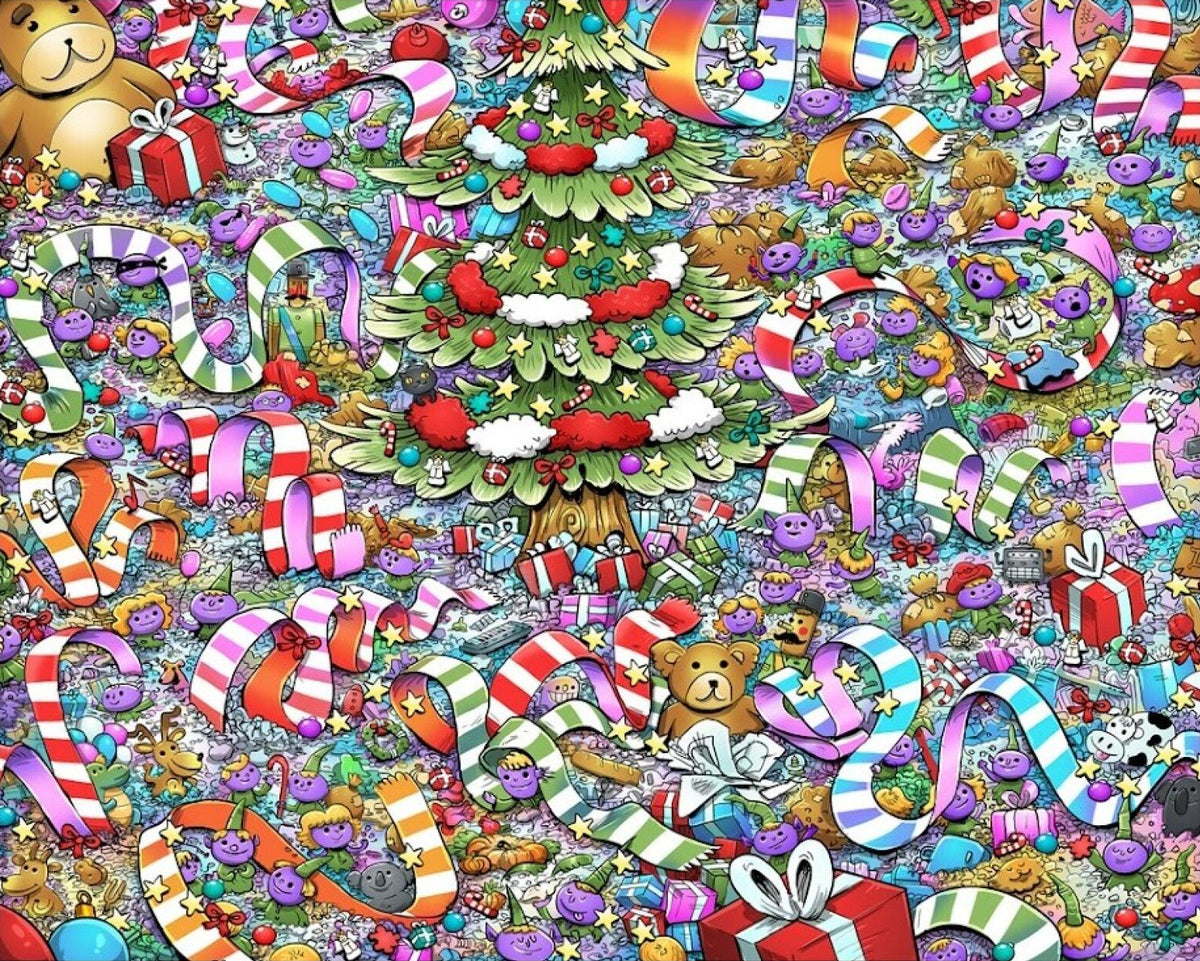 Vizzles Christmas Morning 1000pc Jigsaw Puzzle
