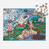 Galison Where's ________? Curious and Far Out Places - Search and Find Puzzle - 500 Piece