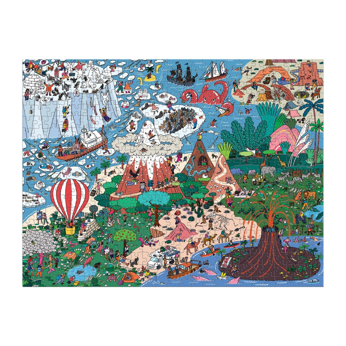 Galison Where's ________? Curious and Far Out Places - Search and Find Puzzle - 500 Piece